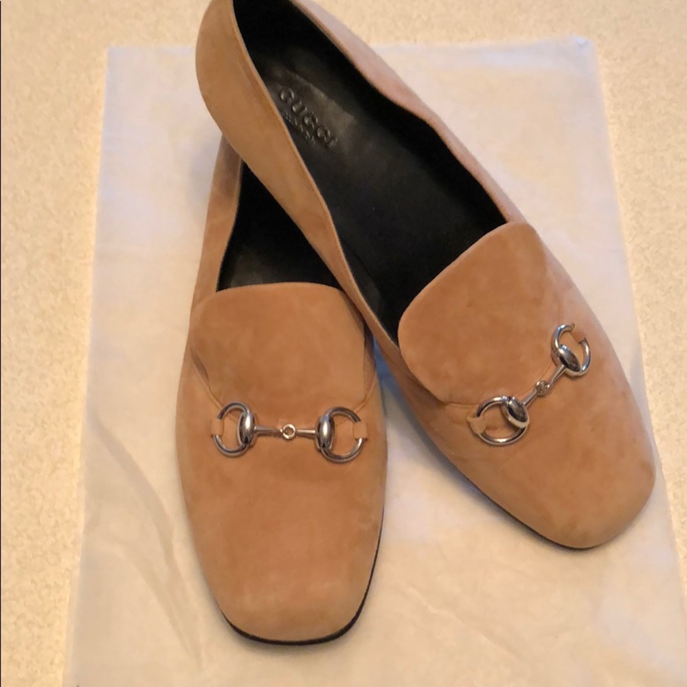 Gucci suede loafers